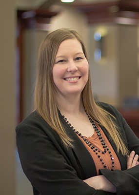 A headshot of Amanda Clough, Regional Manager at Community Savings Bank.