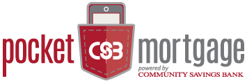 Pocket Mortgage and Community Savings Bank Branded image.