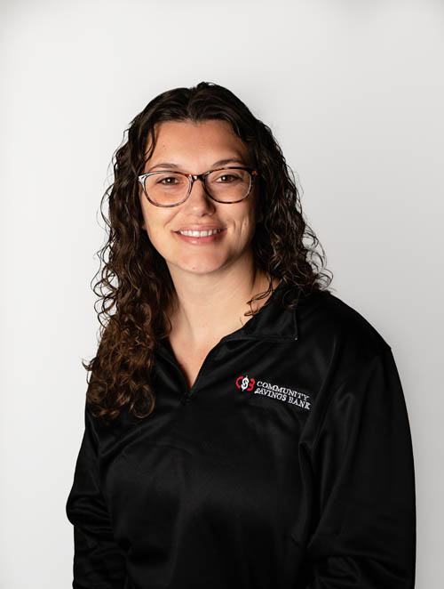 A headshot of Lisa Hopkins, Mortgage Loan Processor at Community Savings Bank.