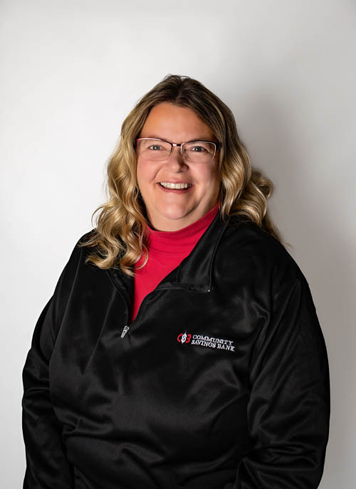 Headshot of Linda Burkle, Deposit Document Specialist at Community Savings Bank's branch in Manchester IA. 